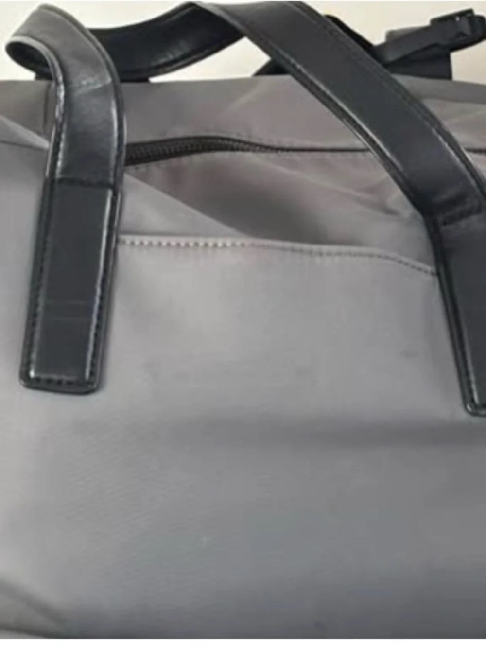Away Gray Duffel with Black Handles